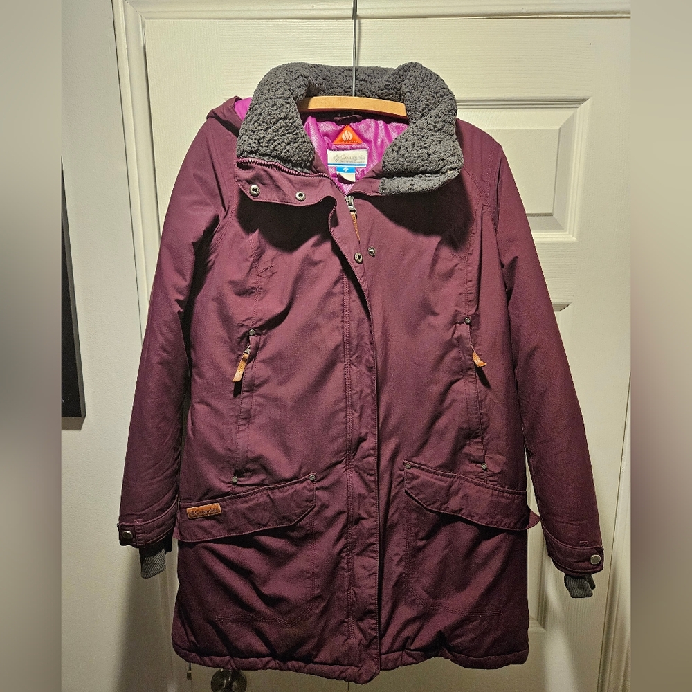Columbia 3 in 1 Winter Jacket, Large, Purple - Used Condition
